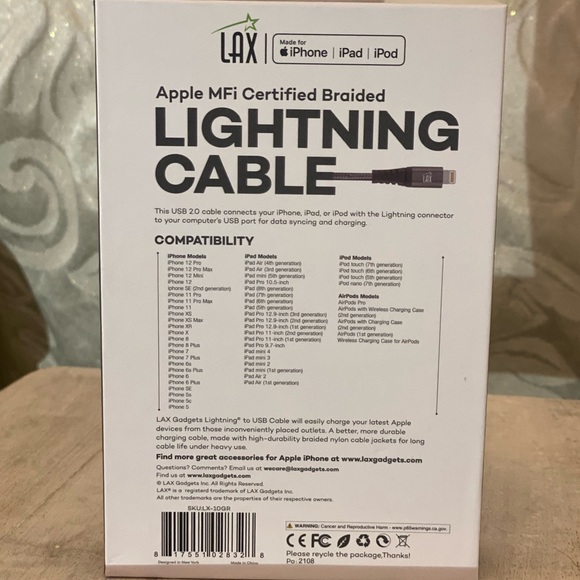 LAX Lightning to USB Cable - Picture 4 of 4